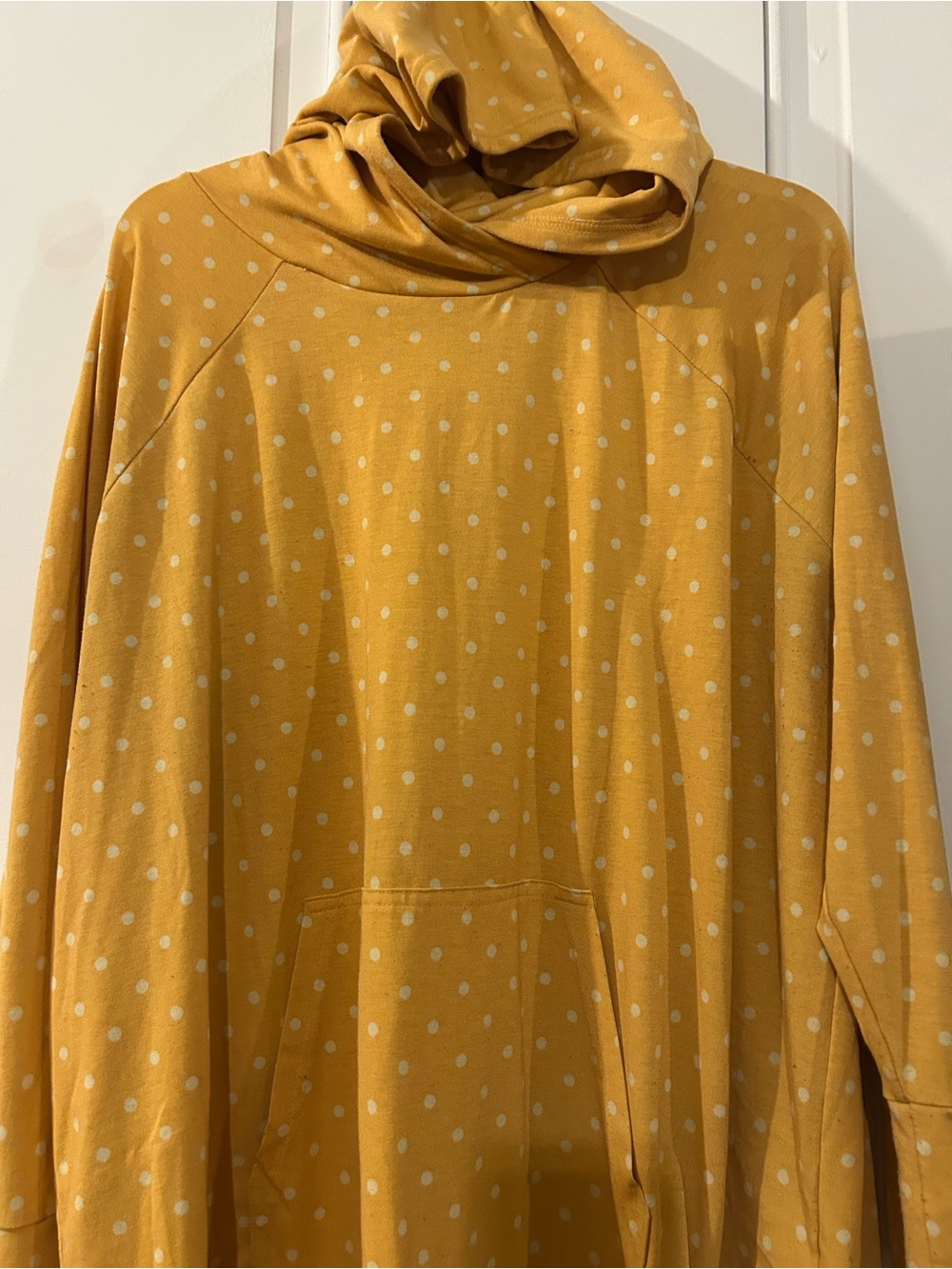 Lularoe amber polka dot yellow white